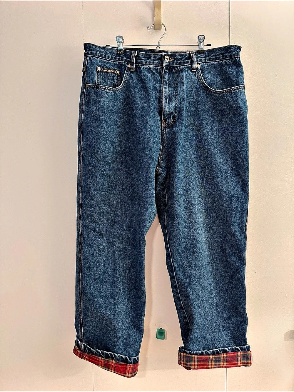 Moose Creek Flannel Lined Classic Straight Leg Jeans 38x30